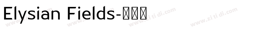 Elysian Fields字体转换